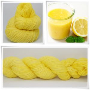 Lemon Curd Merino-Sockenwolle 4-fach