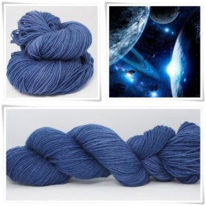 Deep Space Merino-Sockenwolle 4-fach von Wollelfe