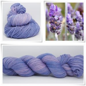Lavender Merino-Sockenwolle 4-fach von Wollelfe