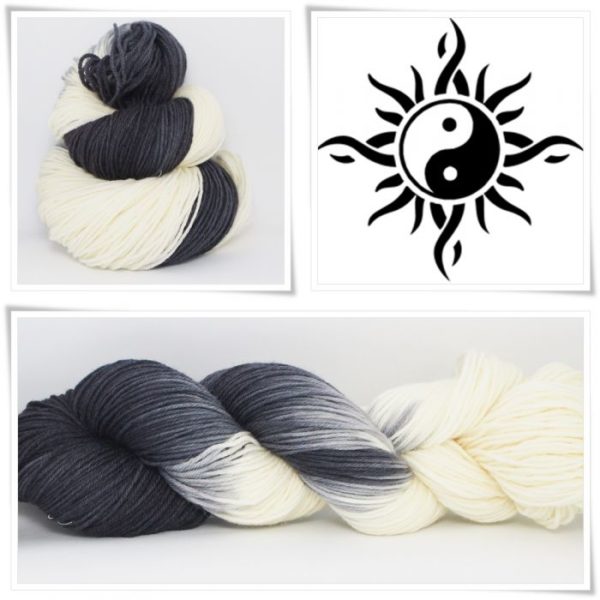 Yin Yang Sockenwolle 4-fach von Wollelfe