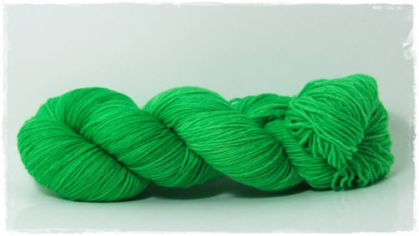 Bright Green Merino-Sockenwolle 4-fach von Wollelfe
