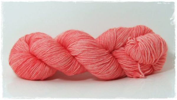 Coral Pink Sockenwolle 4-fach von Wollelfe
