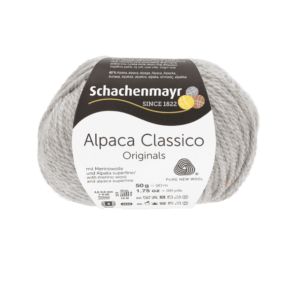 Alpaca Classico 00090 hellgrau mélange von Schachenmayr