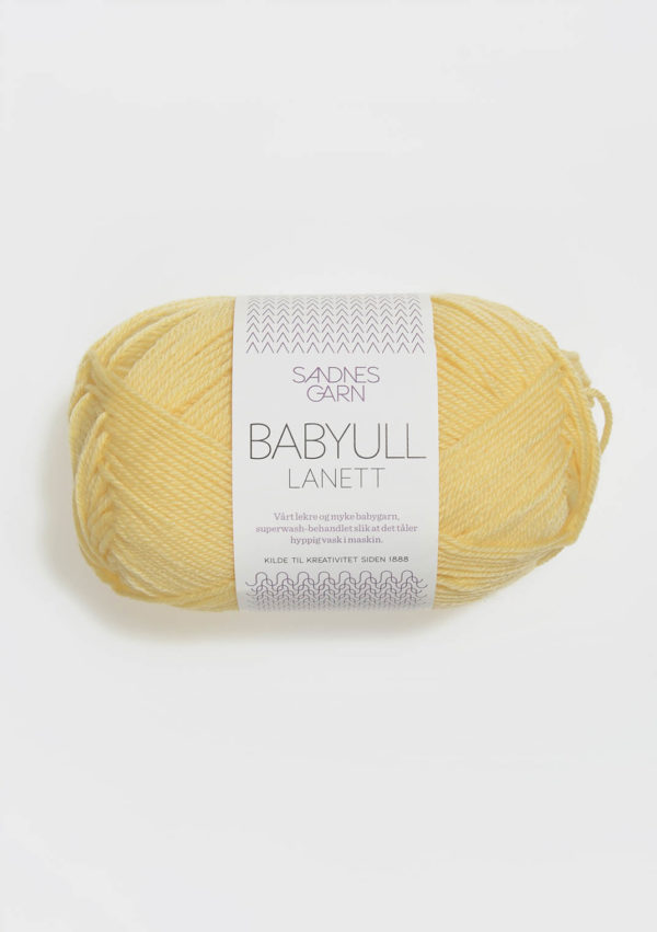 Babyull Lanett col 2014 light yellow von Sandnes Garn