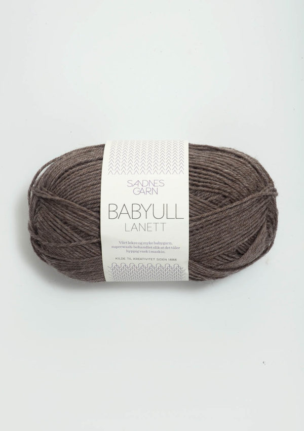 Babyull Lanett col 2652 medium brown mottled von Sandnes Garn