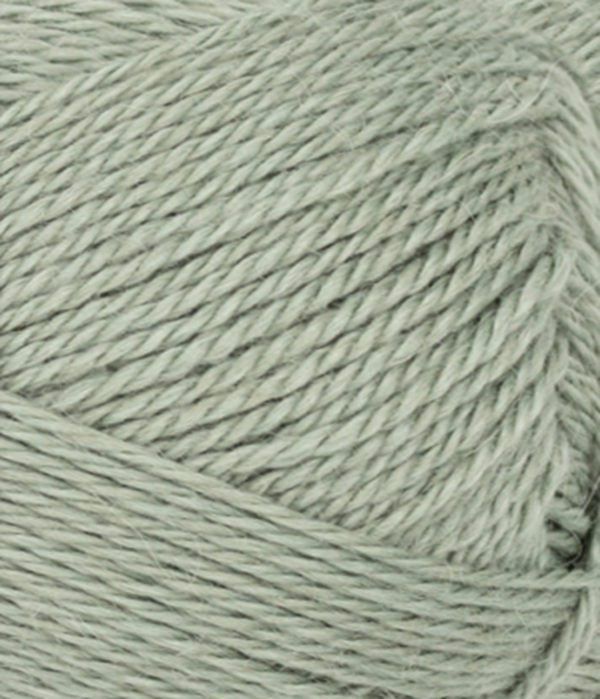 Alpakka Silke col.8521 støvet lys grønn von Sandes Garn