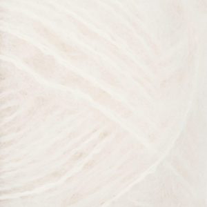 Borstet Alpakka col. 1001 white von Sandes Garn