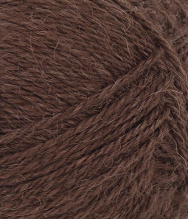 Mini Alpakka col.4071 mork brun von Sandes Garn