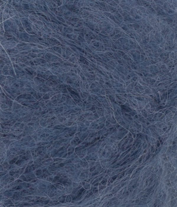 Borstet Alpakka col. 6060 blue von Sandes Garn