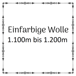 einfarbige Wolle 1.100m - 1.200m je 100g