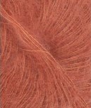 Tynn Silk Mohair col.3535 lys kobberbrun von Sandes Garn