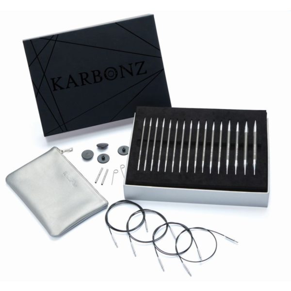KnitPro Karbonz Box of Joy austauschbare Nadelspitzen Deluxe 3,50mm - 8,00mm